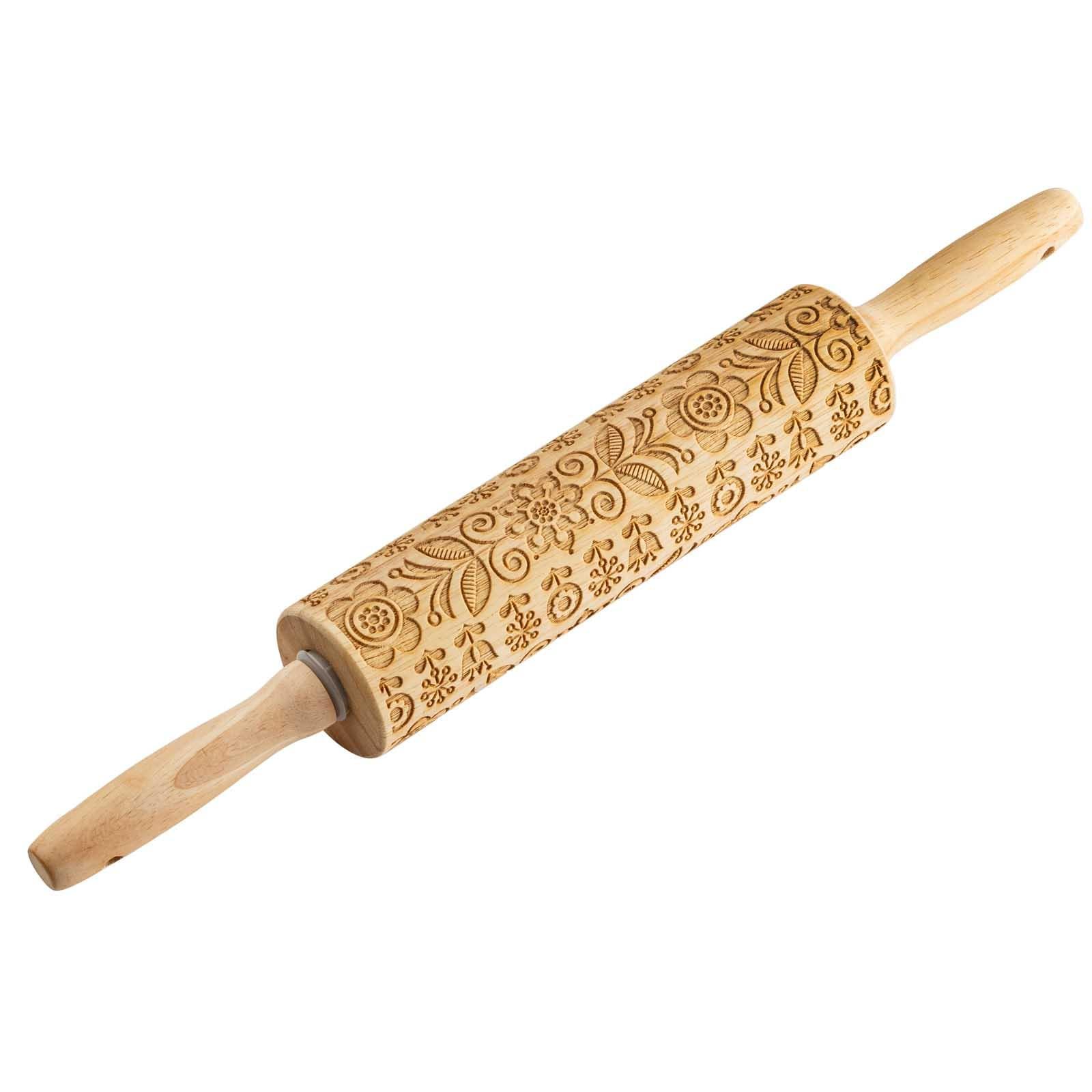 15.25" Embossed Rolling Pin, Spring/Summer Design