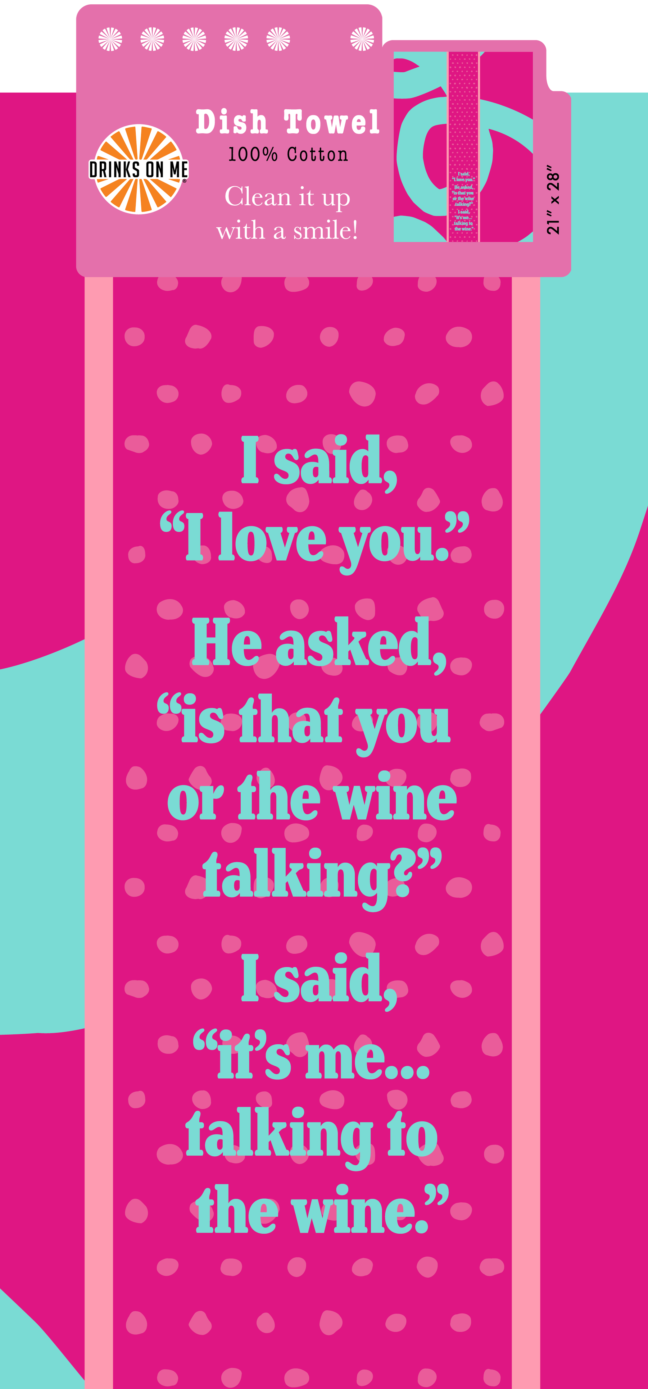 DISH TOWEL: Wine Talking