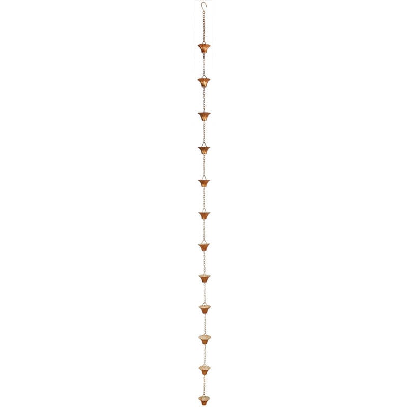 Copper Plated Rain Chain, Iron