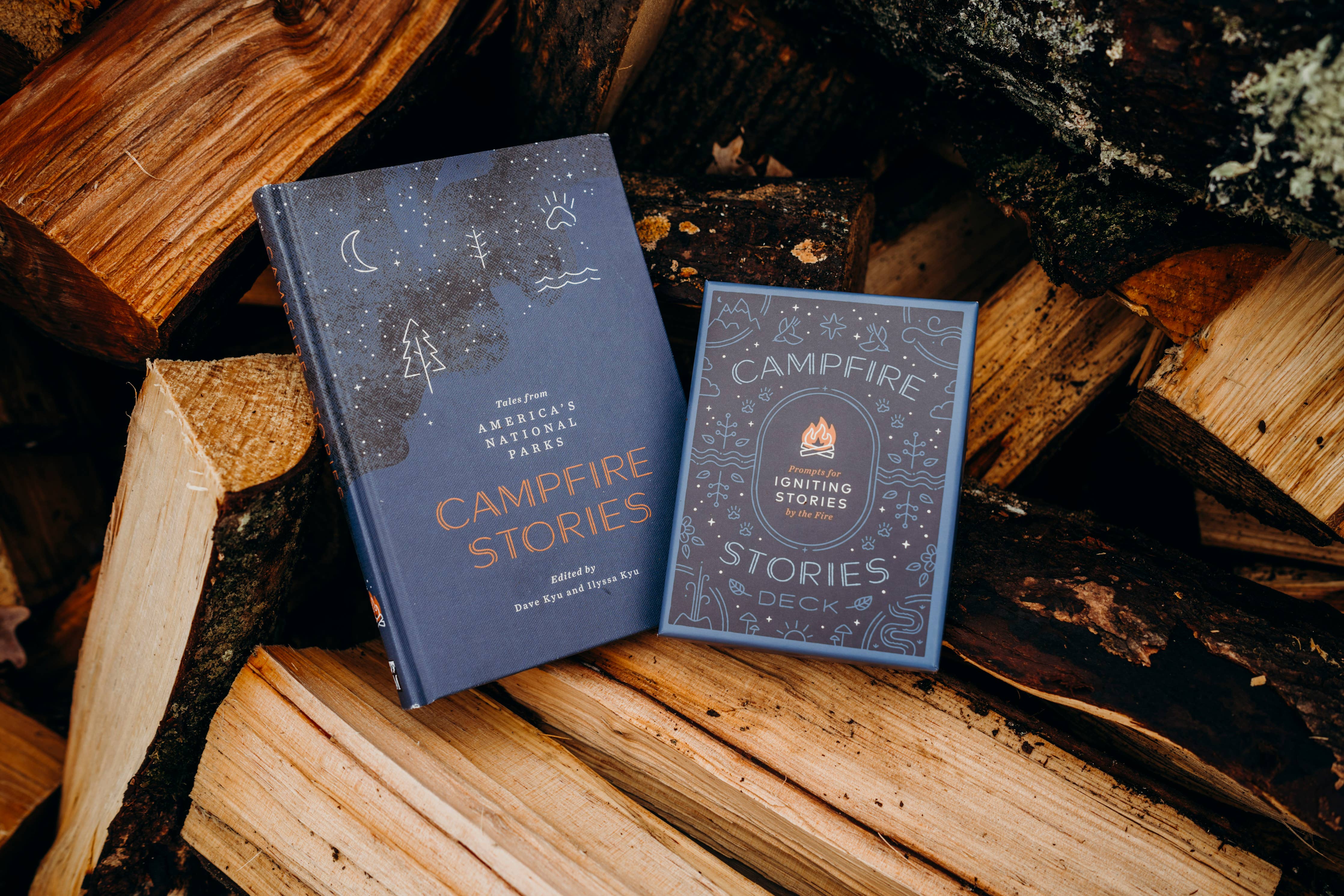 Cover of Campfire stories book and campfire stories card deck