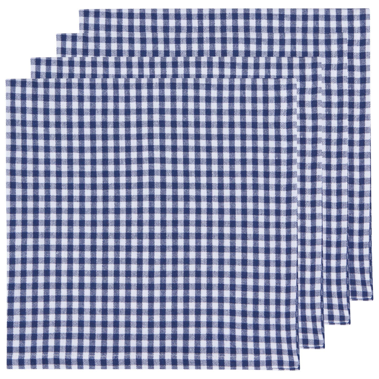 Blue Gingham Napkins- Set of 4