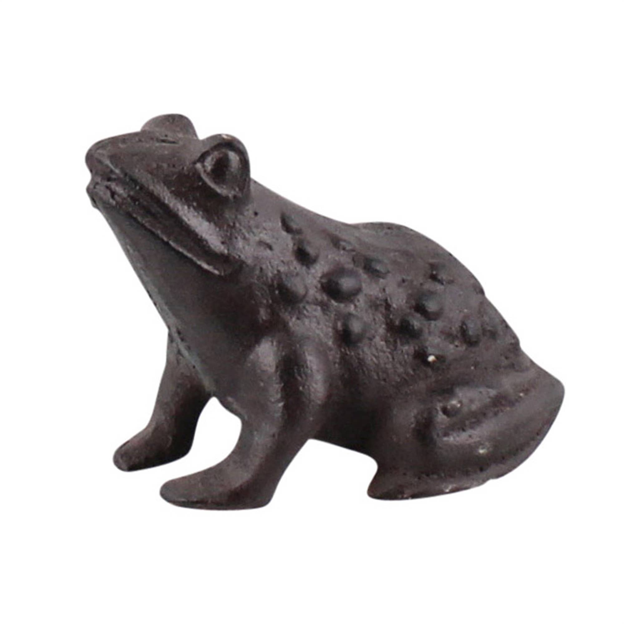 Garden Frog, Cast Iron - Brown