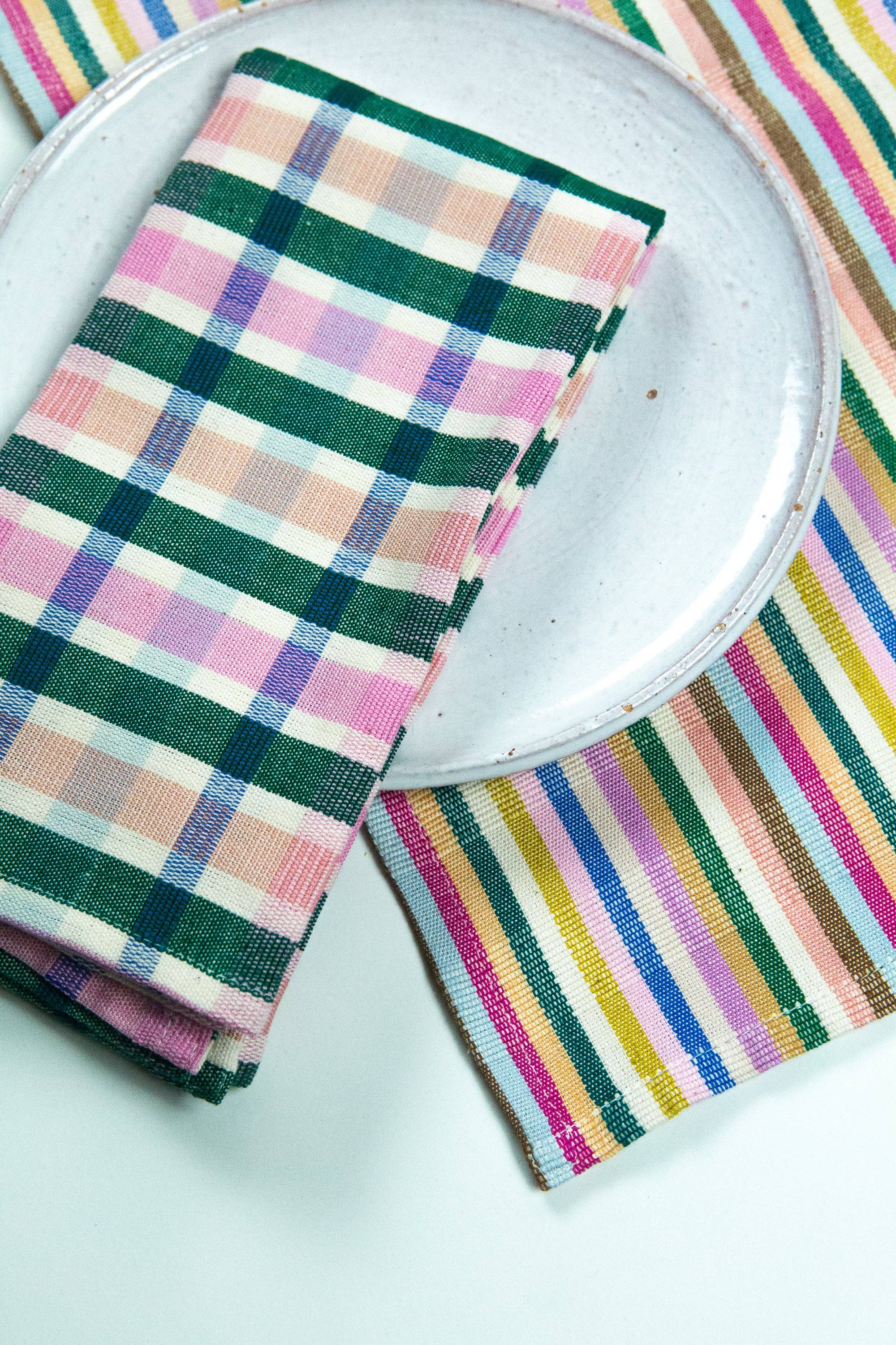 Lola Plaid Dinner Napkin