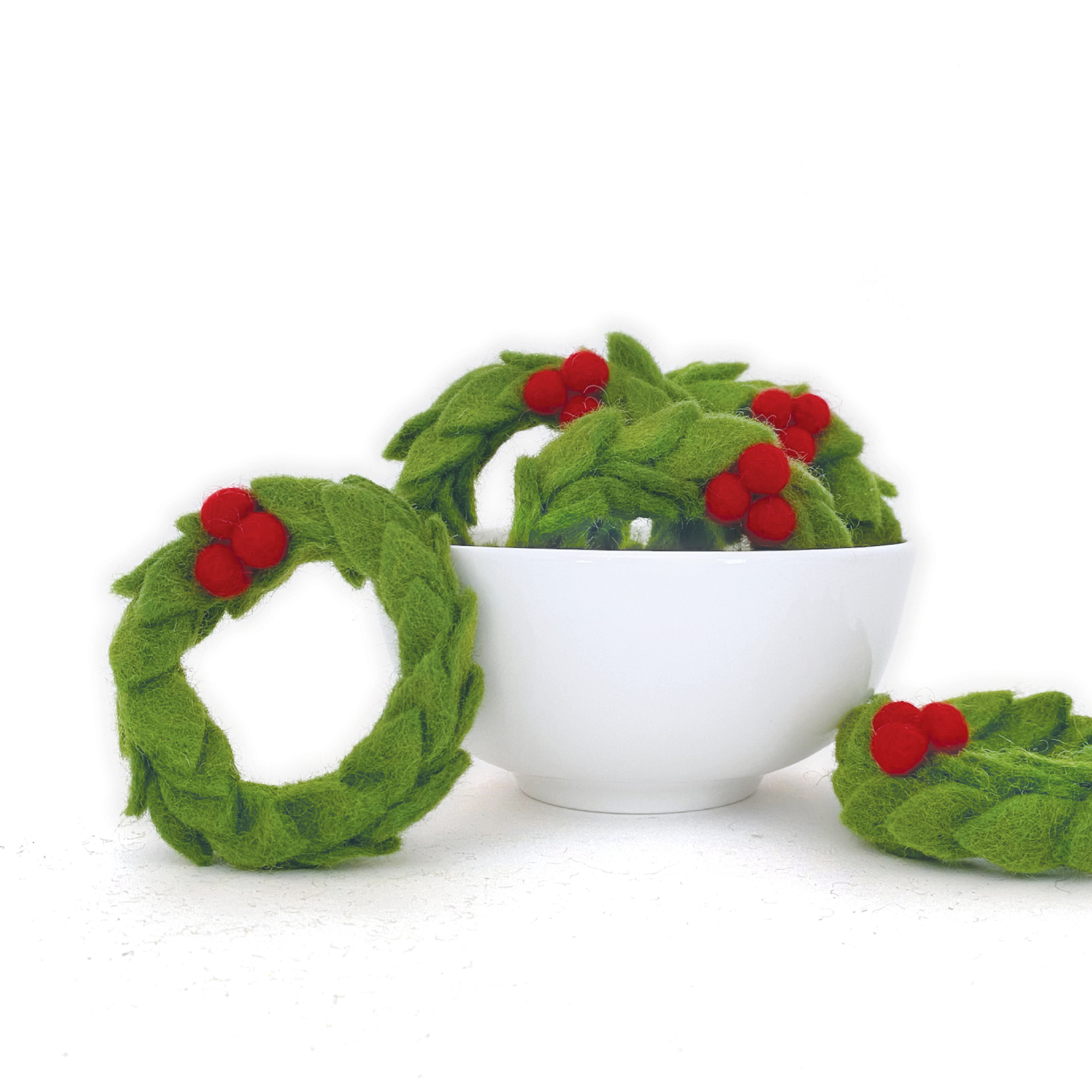 Felt Wreath With Berries | 1 Wreath