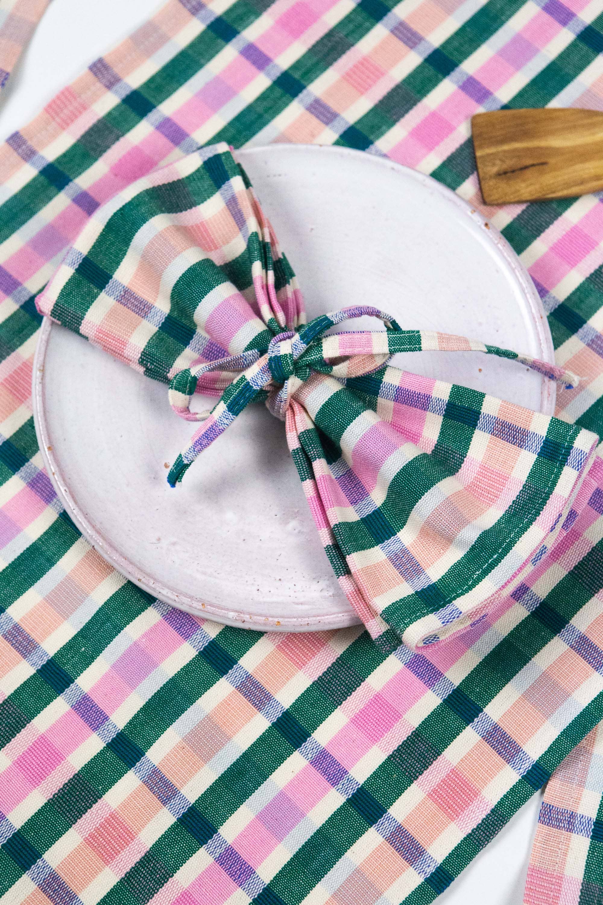 Lola Plaid Dinner Napkin