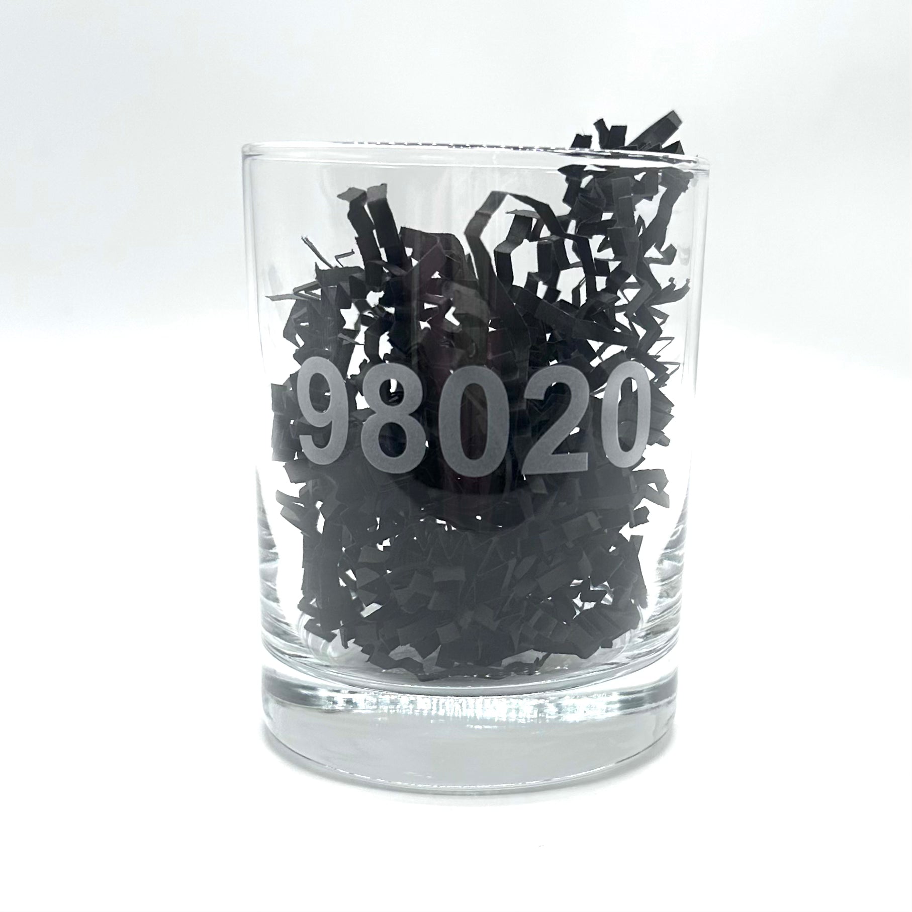 98020 Zip Code - Whiskey Rocks Glass