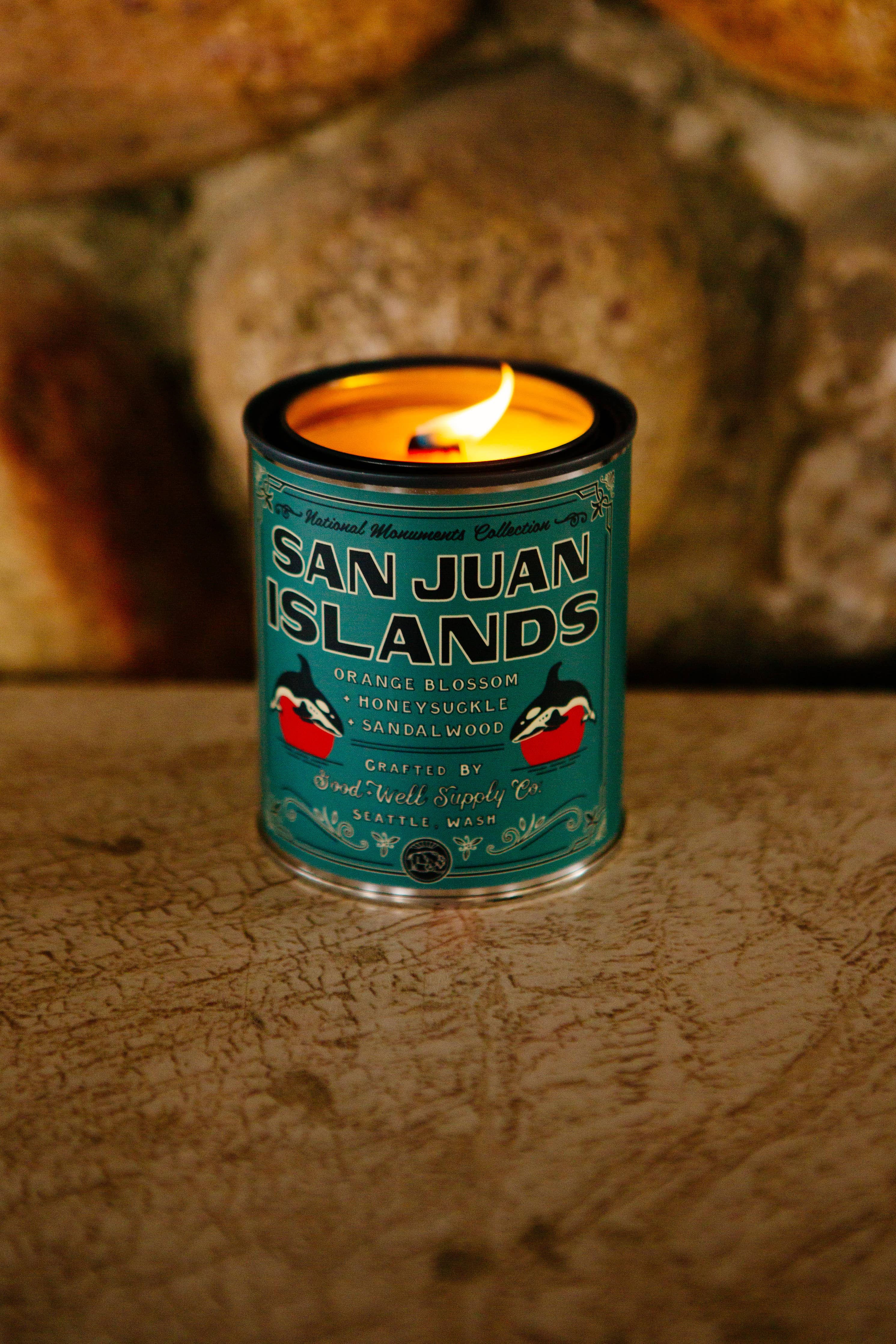 San Juan Islands National Park Candle