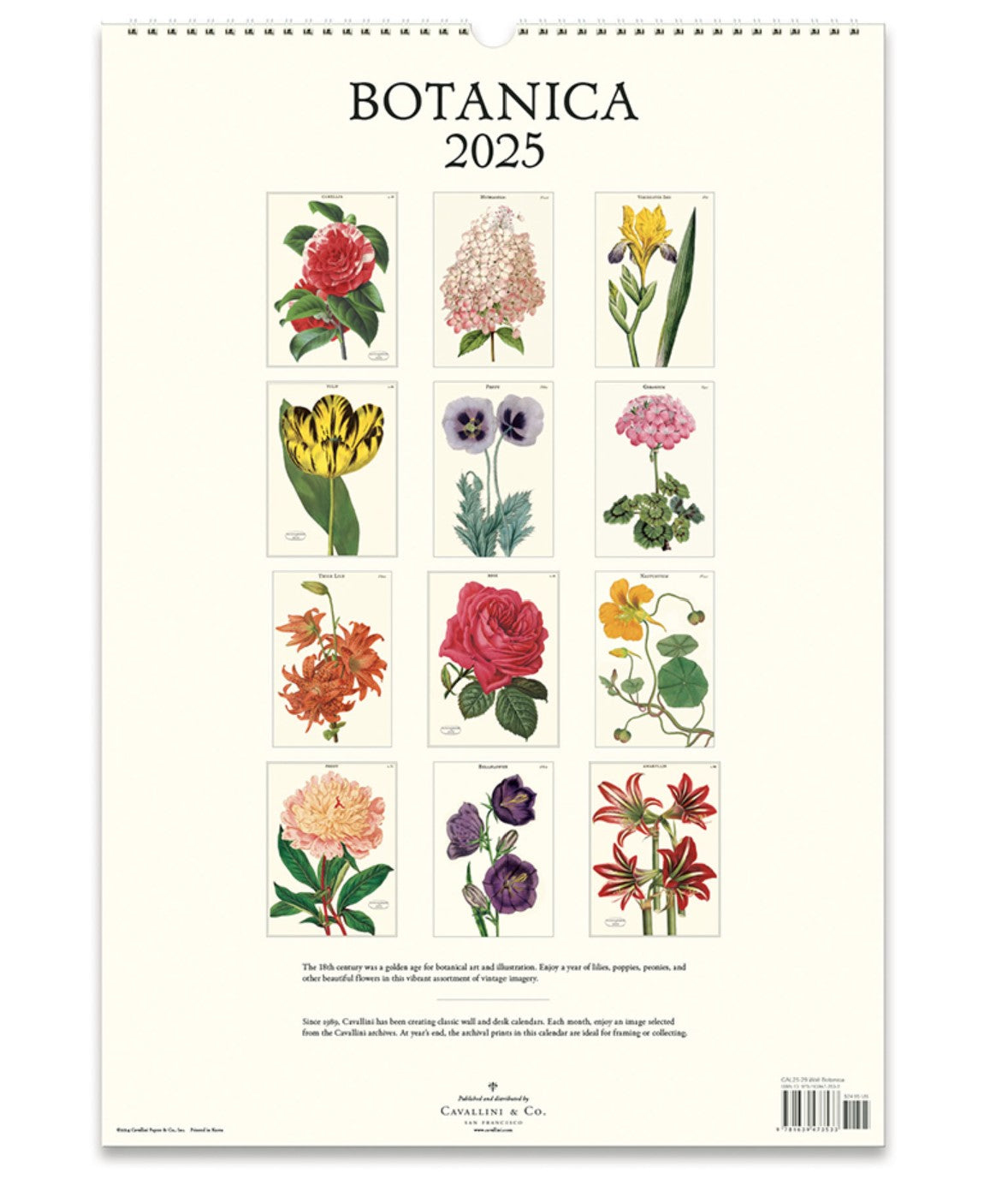 Botanica Wall Calendar