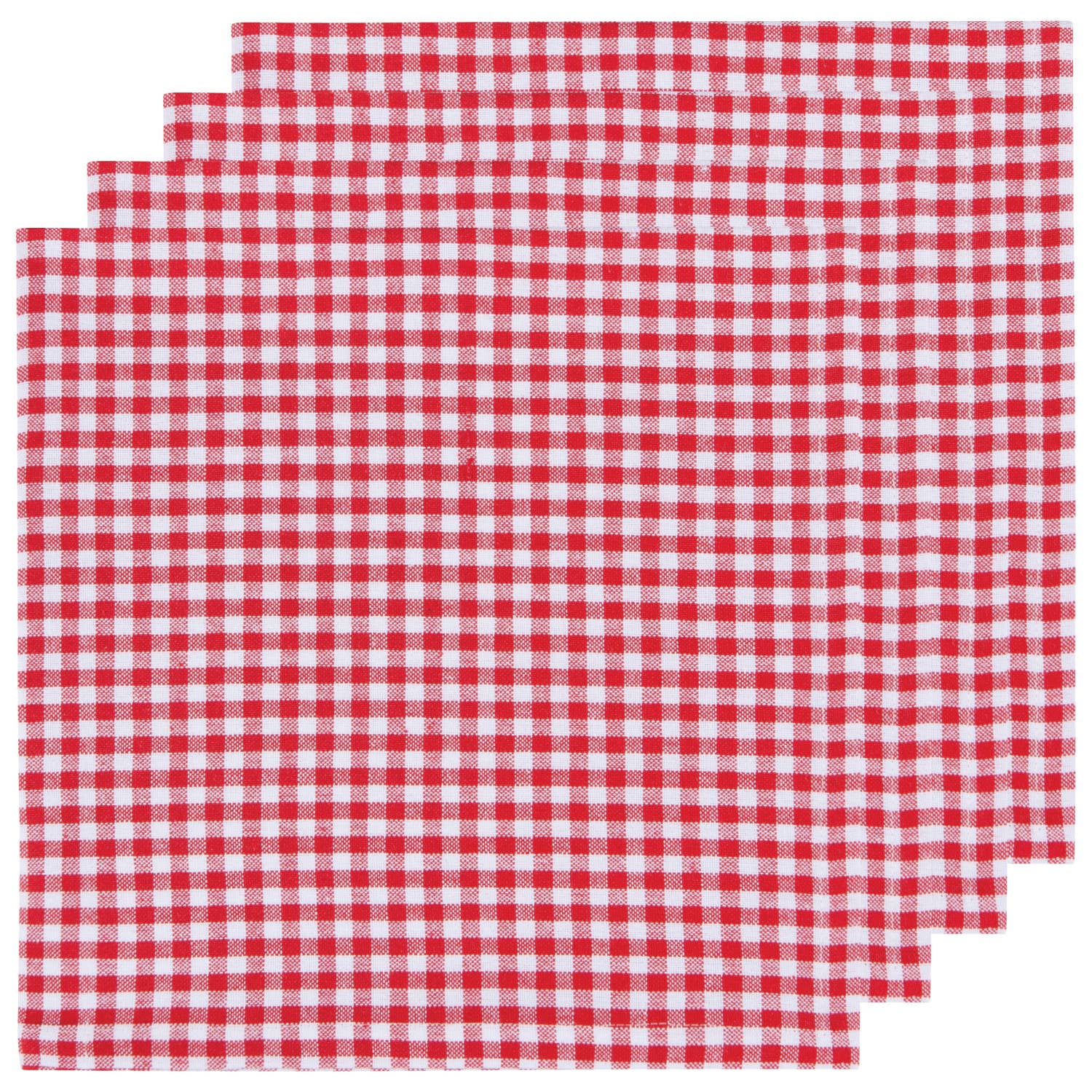 Red Gingham Napkins - Set of 4