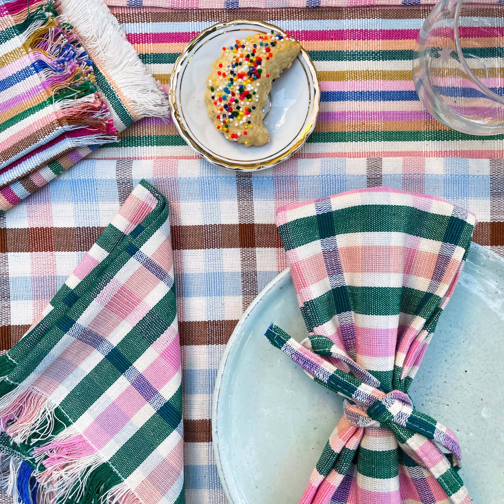 Lola Plaid Dinner Napkin