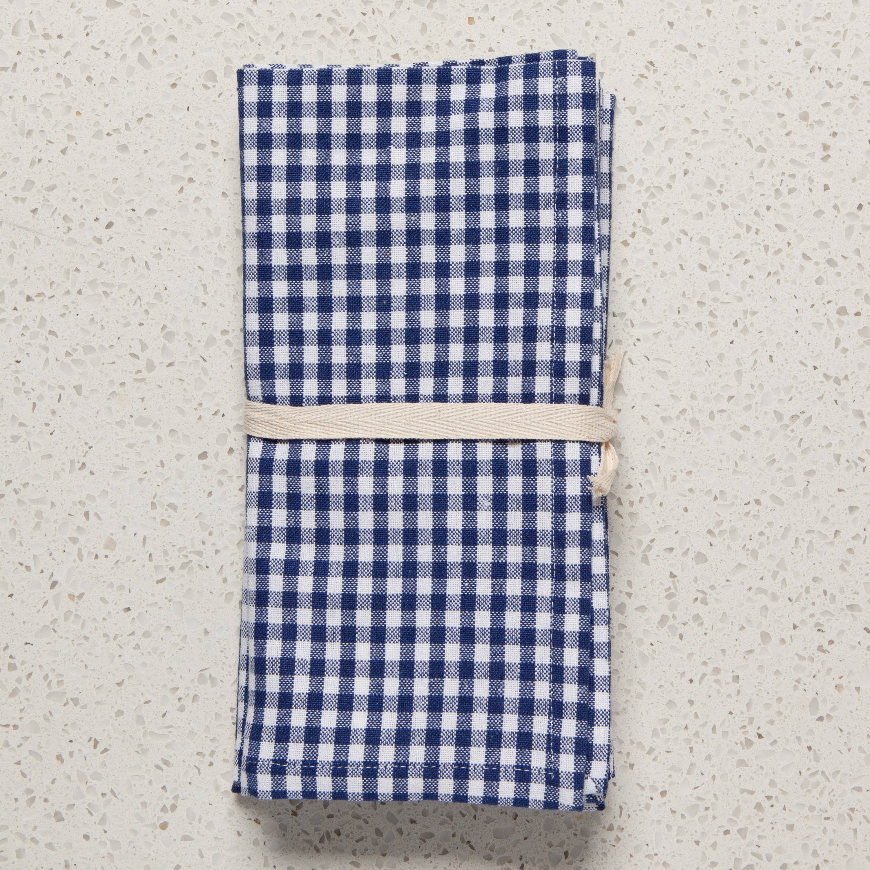 Blue Gingham Napkins- Set of 4