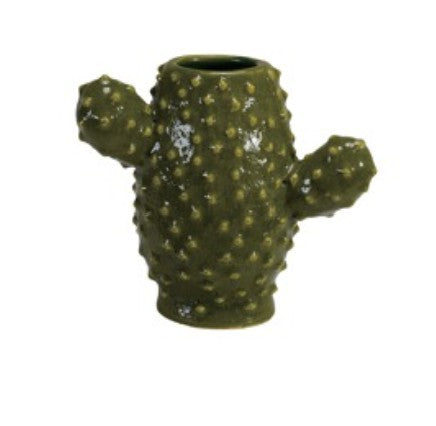 Stoneware Cactus - Small 5-1/4"L x 4-3/4"H