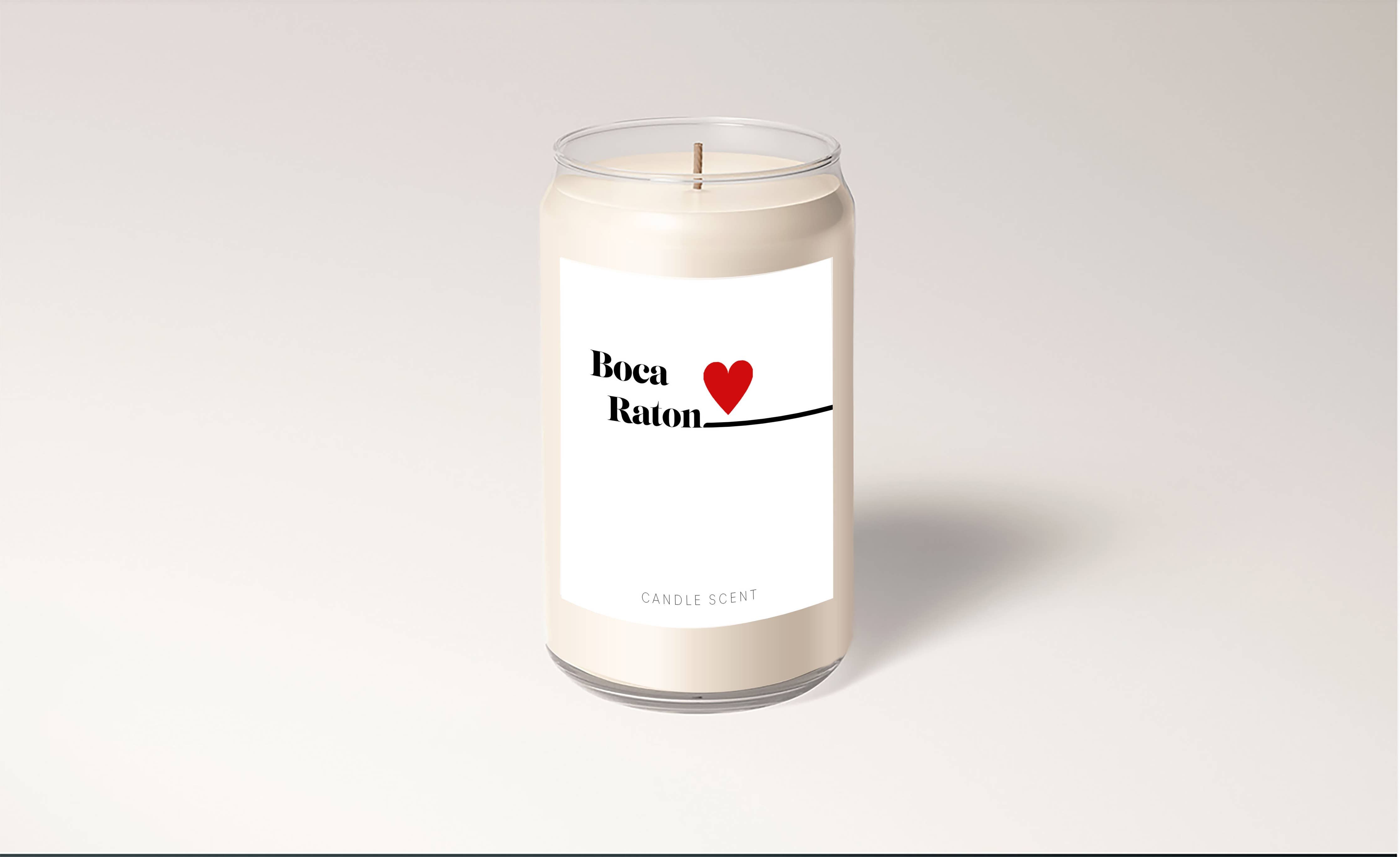 Custom City Heart Candle - 16 oz Glass Can Vessel