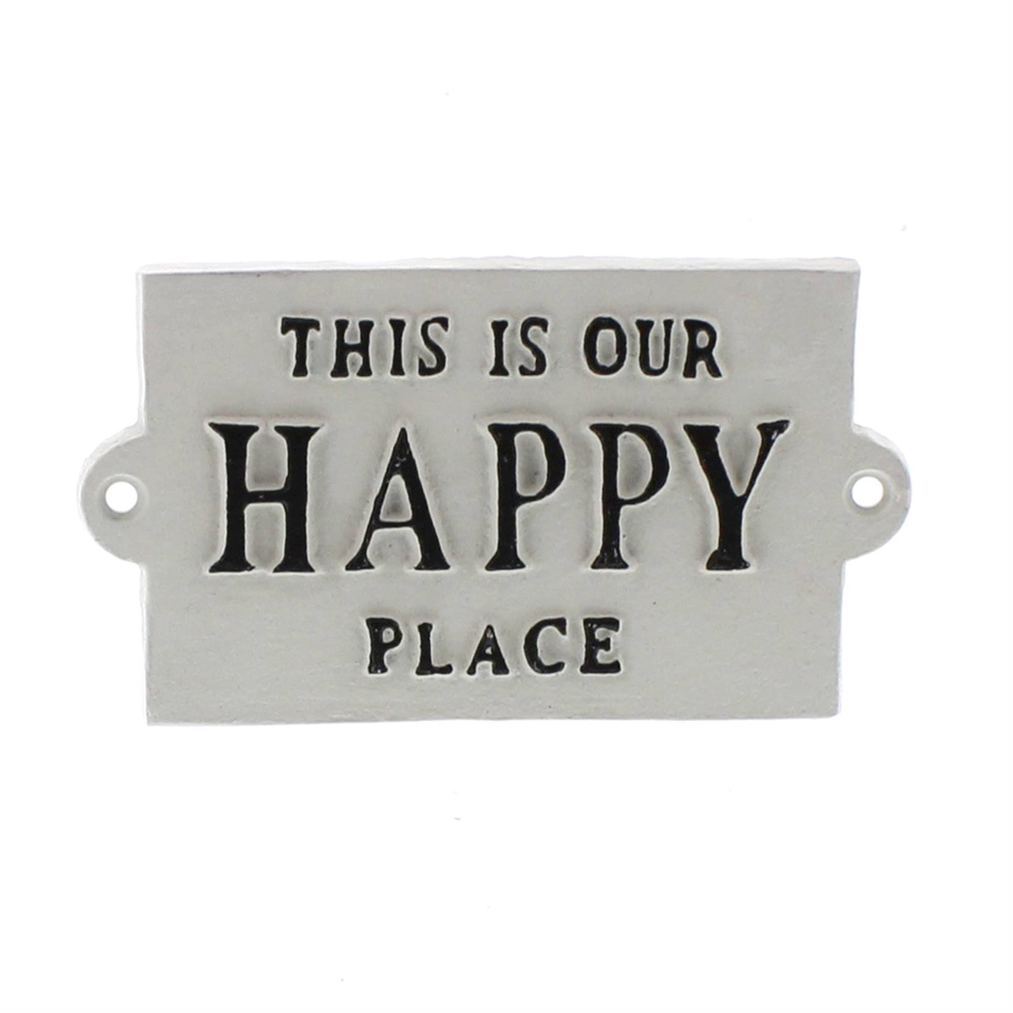 Cast Iron Sign - Happy Place Sign