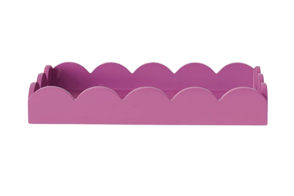 Fuchia Scalloped Tray