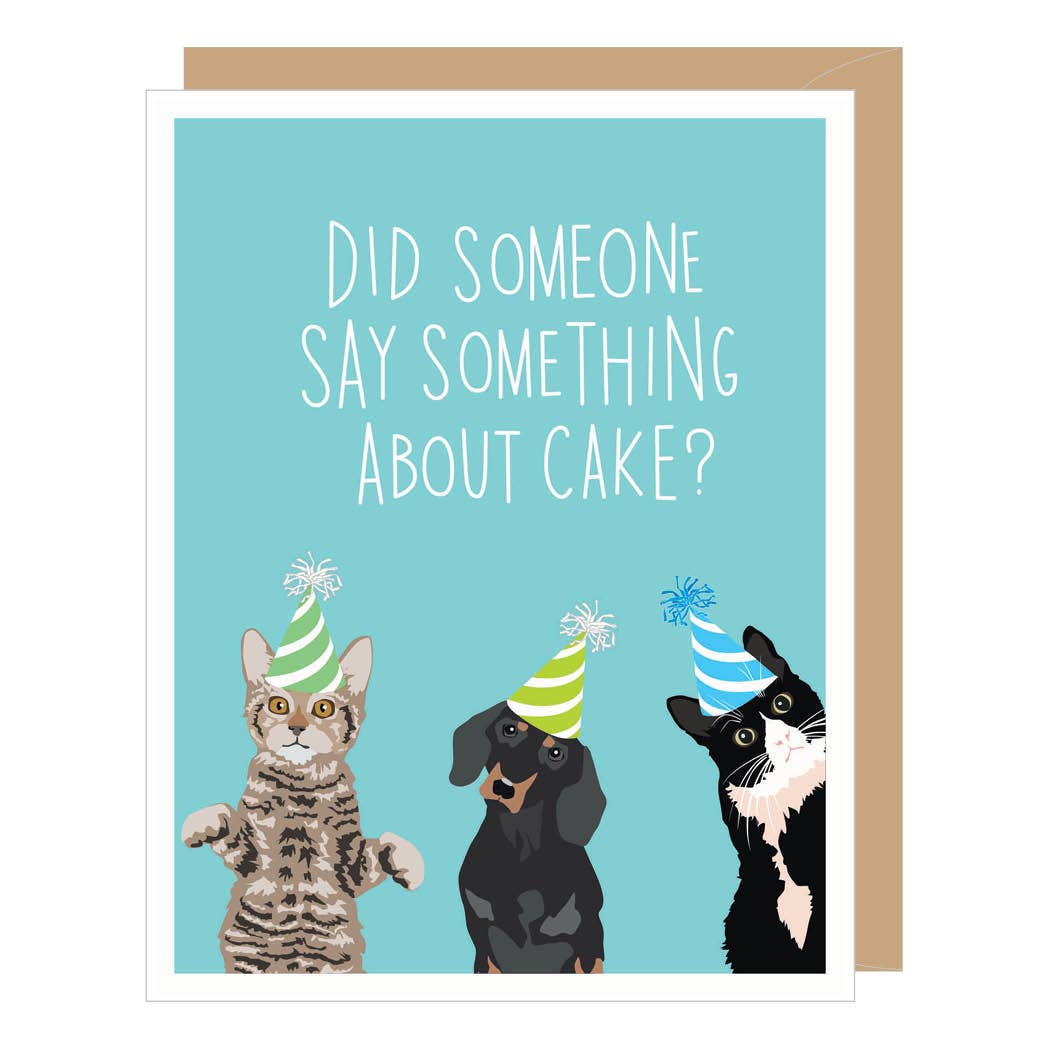 Something About Cake Birthday Card