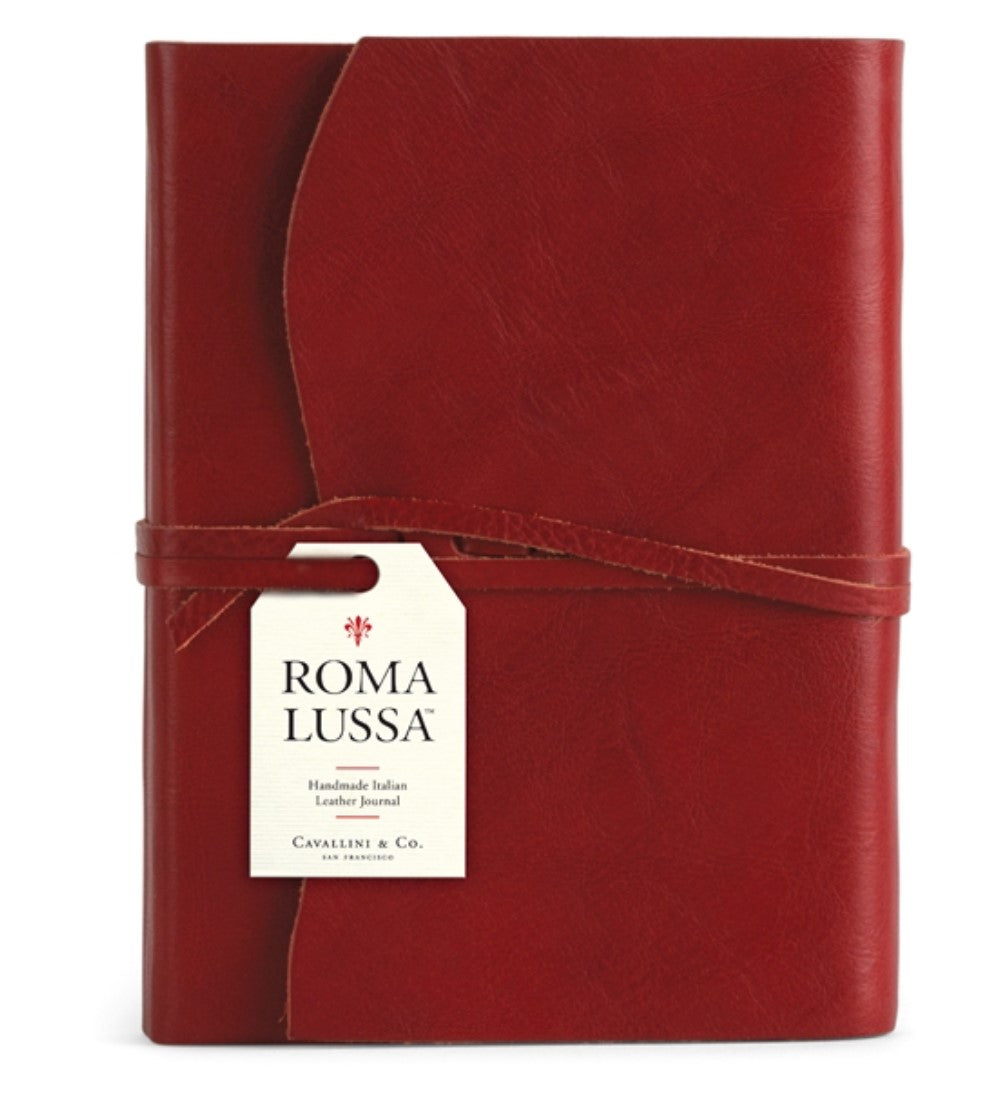 Roma Lussa Red Leather Journal
