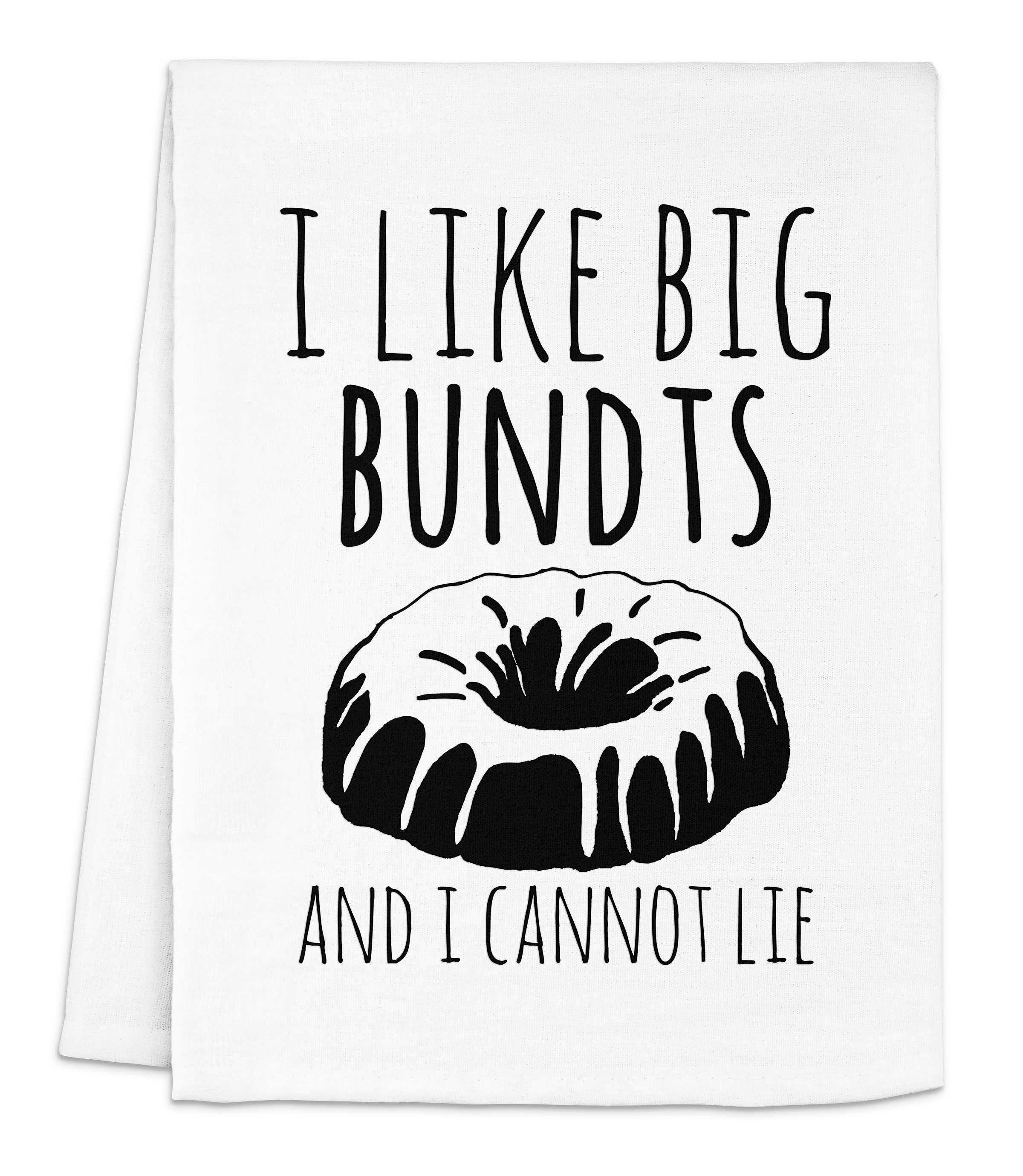 I Like Big Bundts - Dish Towels -Cake: White